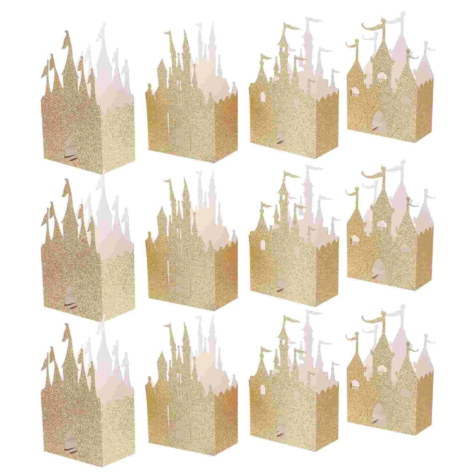 

Box Candy Wedding Gift Christmas Favor Paper Holiday Treat Container Boxes Glitter Chocolate Goodie Birthday Day Hollow S