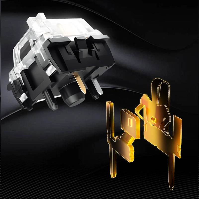 Механический переключатель клавиатуры Kailh MX Golden Snake, HIFI звук, высокая прозрачность, быстрый триггер, индивидуальный переключатель для киберспорта (art.: 3920cd18b4bc6) - 3920cd18b4bc6