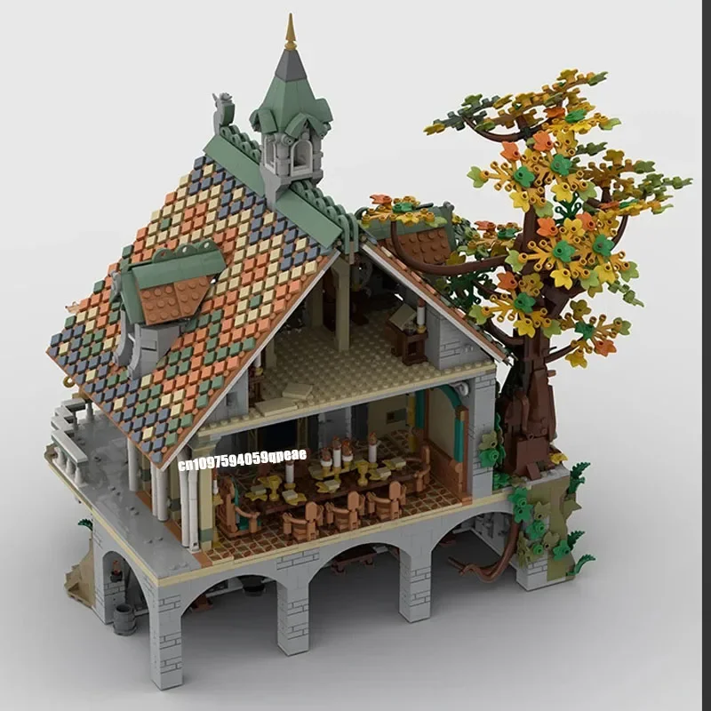 Фото Новый 3660 шт. знаменитый фильм «Кольца» Moc-10316, модель последнего дома, головоломка на заказ, креативные идеи «сделай сам», детские игрушки, подарки на день рождения №3