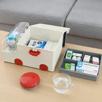 Portable Creative Medicine Box Family Ambulance Drug Storage Box Multi-Layer Large-Capacity First Aid Box Emergency Medicine Box
