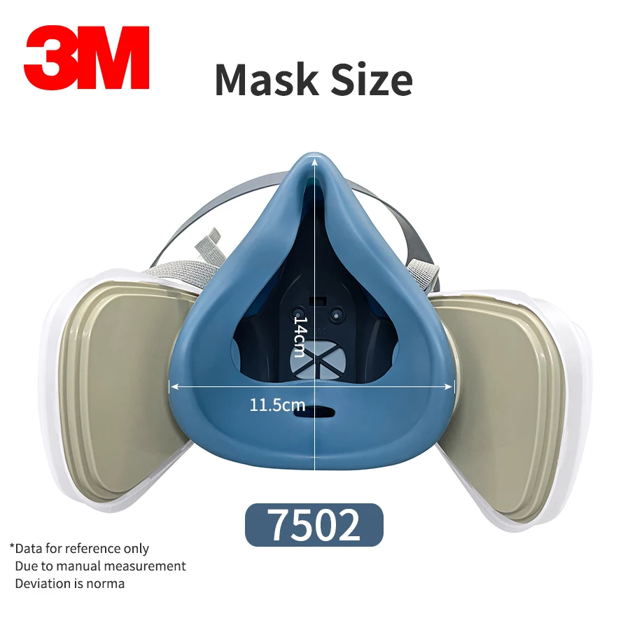 3M 7502 Falf респиратор для лица распыляющая газовая маска промышленная безопасность