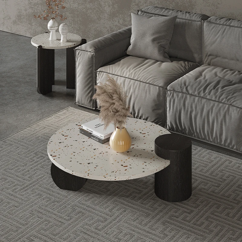 

Breakfast Round Coffee Table Writing Sedentary Black Design Minimalist Nordic Muebles Para El Hogar Home Furniture