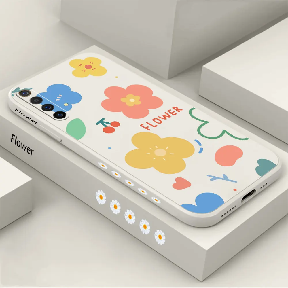 

Plain Daisies Flower Case For OPPO FIND X6 X5 X3 X2 RENO 7Z 6 5F 5Z 4 4Z ACE 2 7 5 6Z 4F 2F Realme X50 X7 Pro Lite 4G 5G Cover