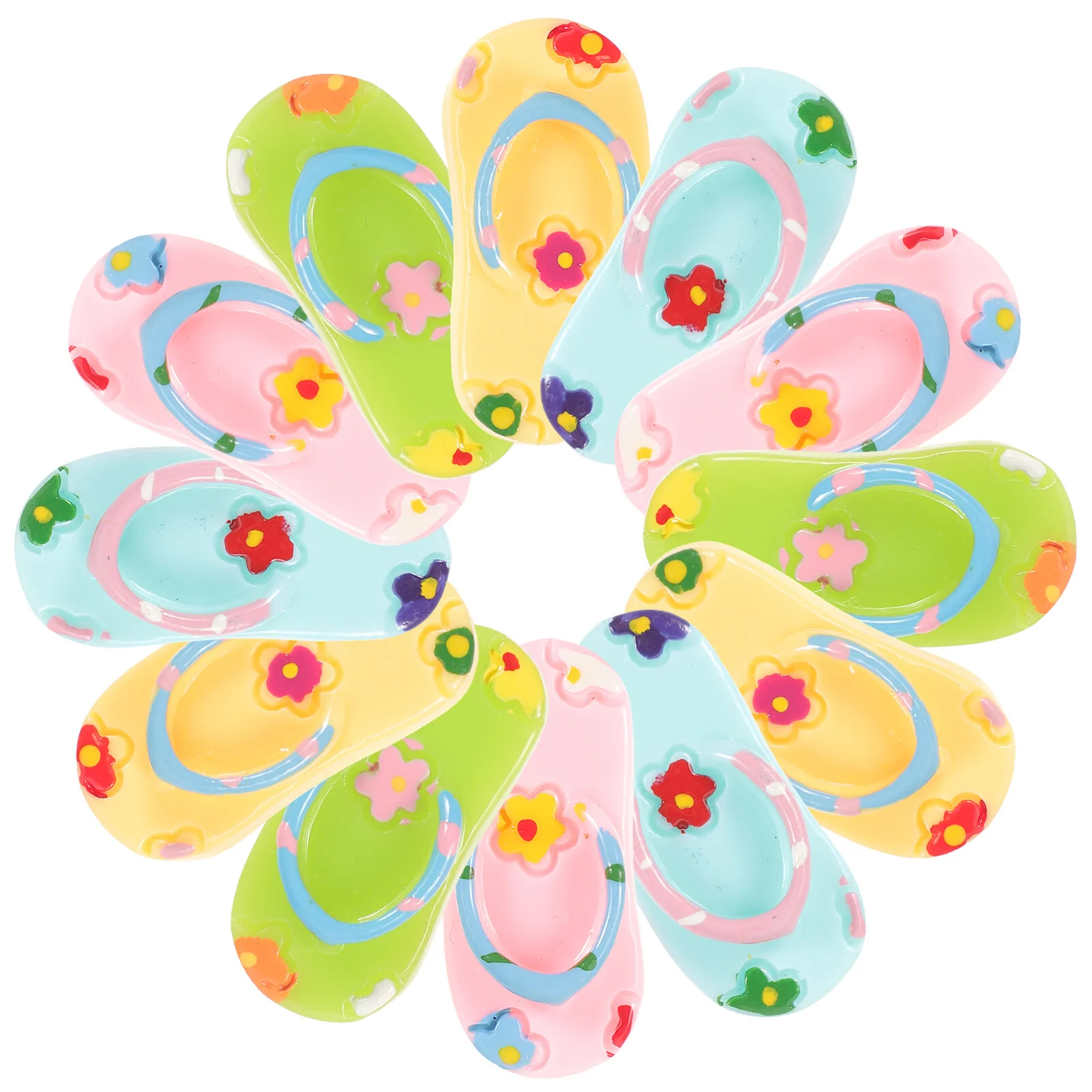 12 Pcs Accessories Kid Slippers Charms Jewelry Making Cartoon DIY Decorate Earring Resin Crafts Child