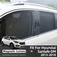 for hyundai santafe dm 2013 2018 auto sunshade custom fit car side window magnetic sun shade for blocks uv rays glare