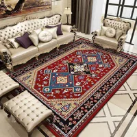 Persia Style LivingRoom/Bedside/Parlor Large Area Carpet Velvet Rug SofaTable Decor Floor Mat  Water-absorbing/Dirt-resistant