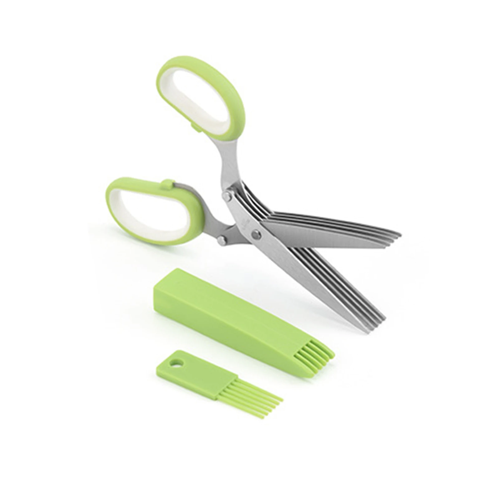 

Набор ножниц для стрижки трав, комплект из 4 лезвий с 5 лезвиями и крышкой, для кухни
