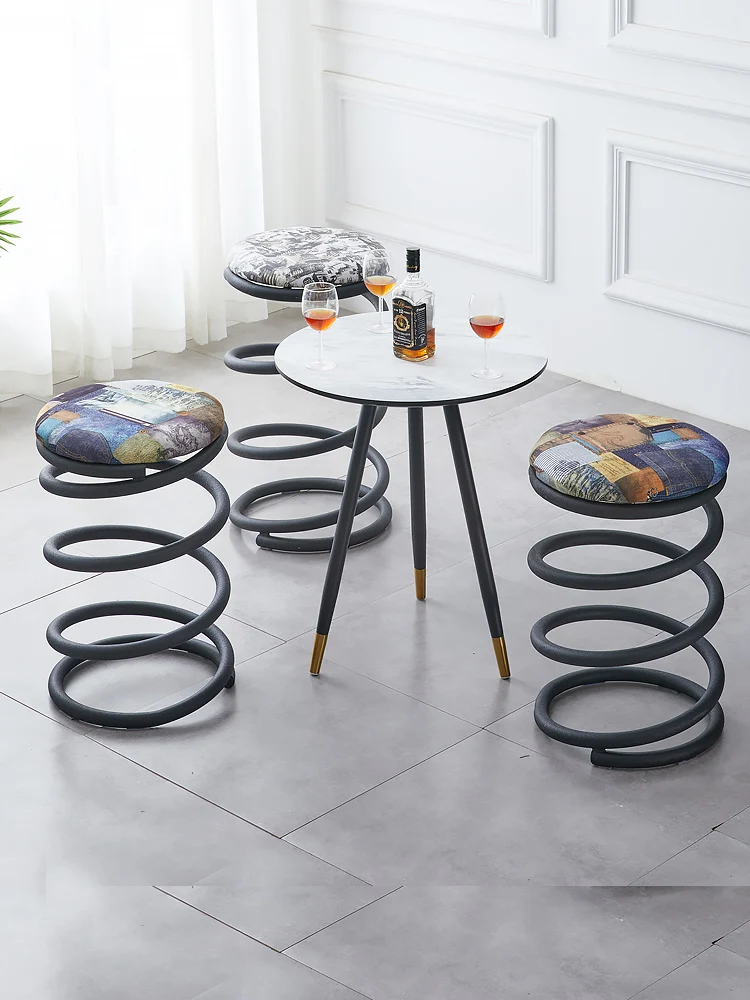 Современные барные стулья оригинальные дизайнерские креативные домашний