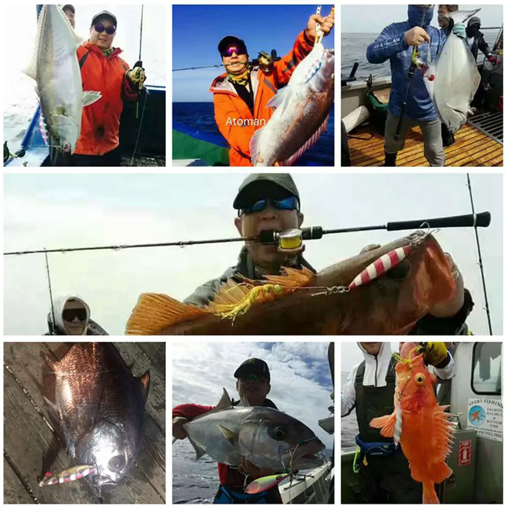 AS  Pesca Slow Pitch Jigs Metal Jigging Sinking Glow 80g100g150g200g250g300g Lure Fishing Angler Leurre Bait enlarge
