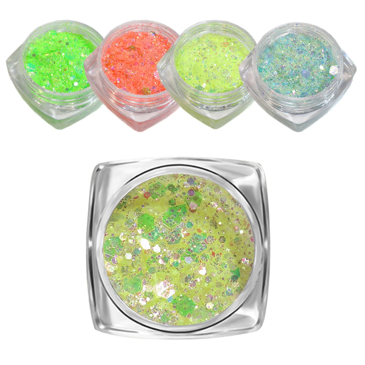 

Box of Highlight Nail Glitter Mermaid Sequins Shinning Flakes Powder Paillette DIY Nail Art Decoration