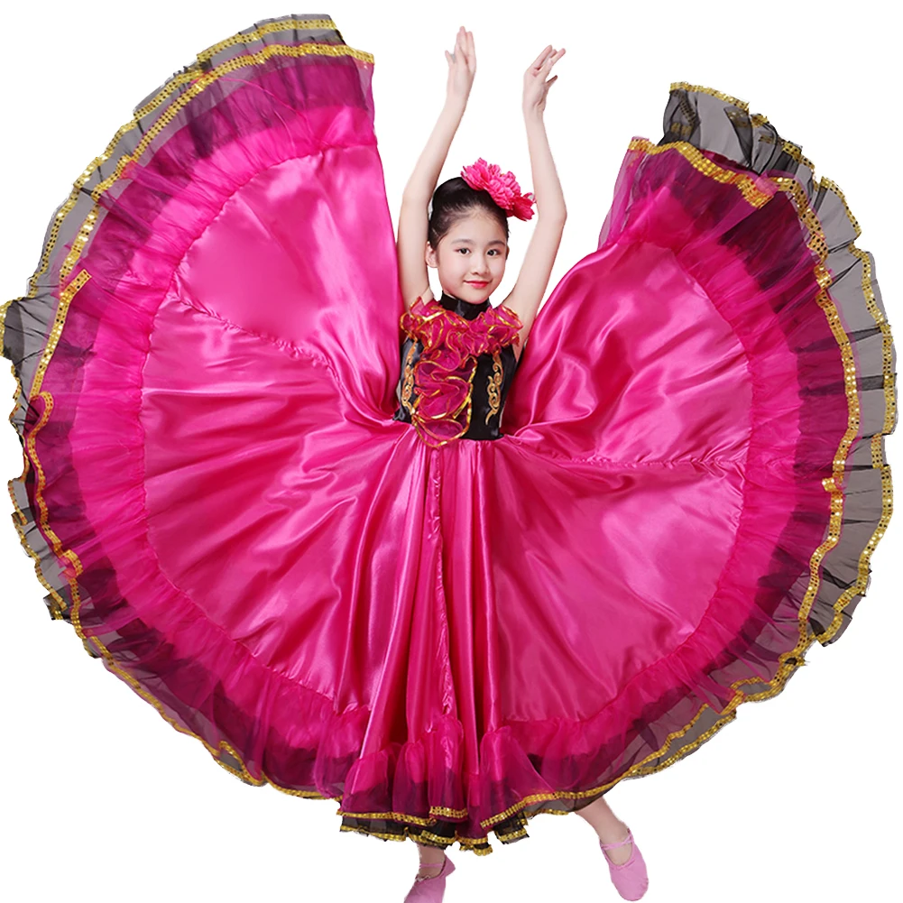 Детская сценическая одежда LOlanta танцевальное платье с испанскими бульдорами для