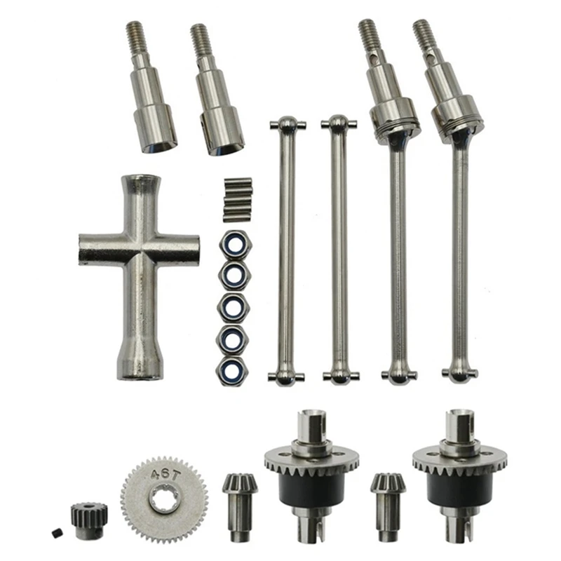 

Metal Differential And Drive Shaft Set For SCY 16101 16102 16103 16201 Pro 1/16 Brushless RC Car Upgrades Parts Accessories