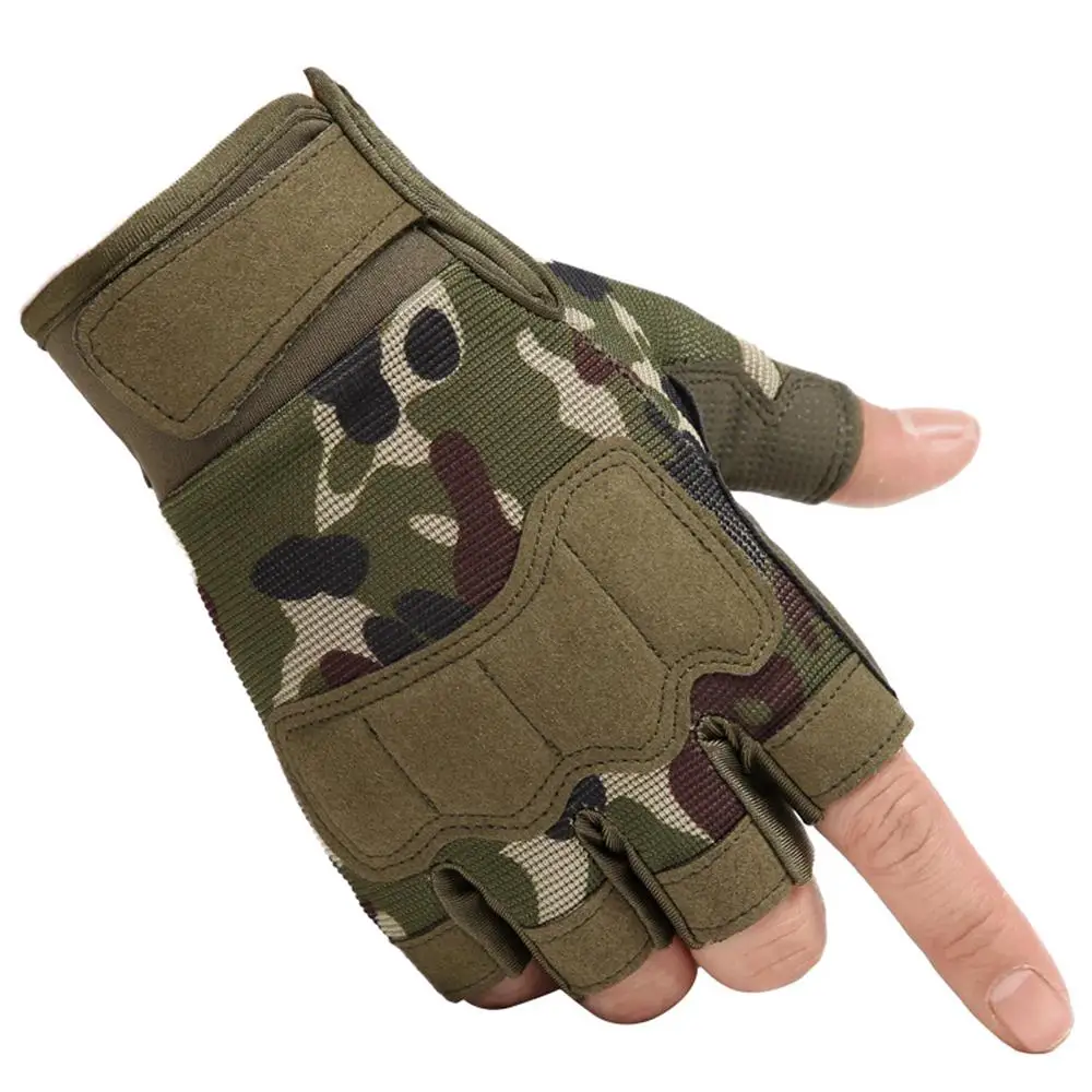 

Men's Tactical Gloves Outdoor Half-finger Protective Training Cycling Non-slip Mountaineering Gloves Outdoor Sports Mittens New