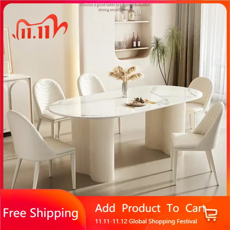 

Овальный дизайн, обеденные столы, гостиная, скандинавский кофейный мрамор, современные обеденные столы, кухня, роскошный стол, домашняя мебель SR50DT