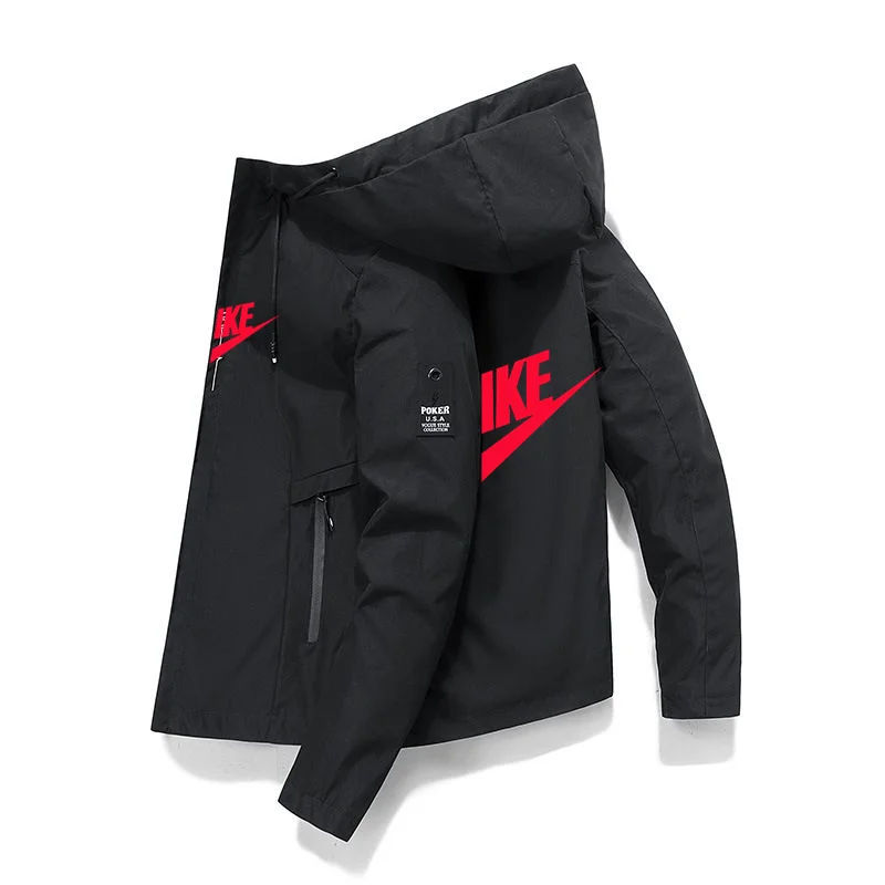

2023 New Spring And Autumn Brand Men's Windproof Zipper Jacket Casual High Quality Hooded Baseball Jacket Outdoor Sports Jacket