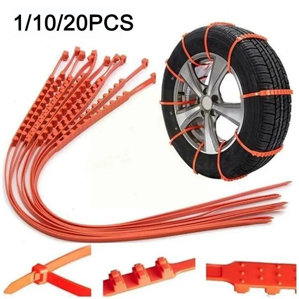 

Car Tire Anti-slip Cable Tie Chain Winter Non-slip Universal Belt Wheel Cable Tire K5w6