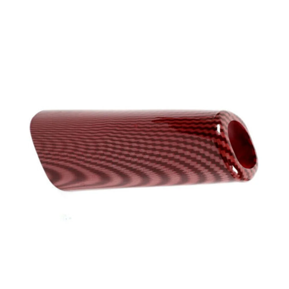 

1x Red Carbon Fiber Handbrake Cover Trim Accessories For Jeep Wrangler JL JT 2018+ Grab Handle Brake Trim Decoration Accessory