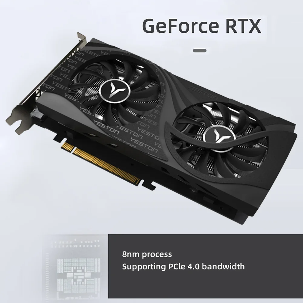 

RTX3060 12G D6 GA Yeston New 12G D6 GeForce Gaming GPU Video Cards 192 Bit placa de vídeo rtx3060 GDDR6 RTX3060