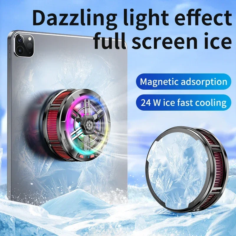 

X100 tablet cooler Semiconductor rapid cooling 24W fan phone Magsafe Cooler mobile radiator peltier cooler for iPad iphone Mac