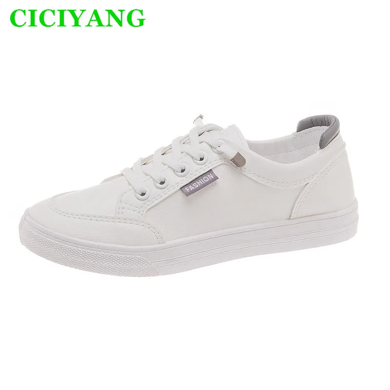 

Women Sneakers Fashion Shoes Spring Trend Casual Flats Sneakers Female New Fashion Comfort White Vulcanized Platform Shoes