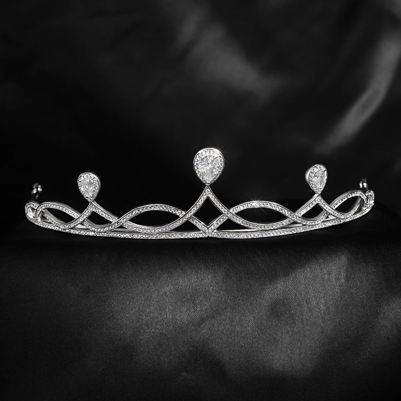 

YYSUNNY Fashion Water Drop Women Tiara and Crown Cake Topper Fashion Bridal Wedding Tiara Prom Party Hair Jewelry Accessories