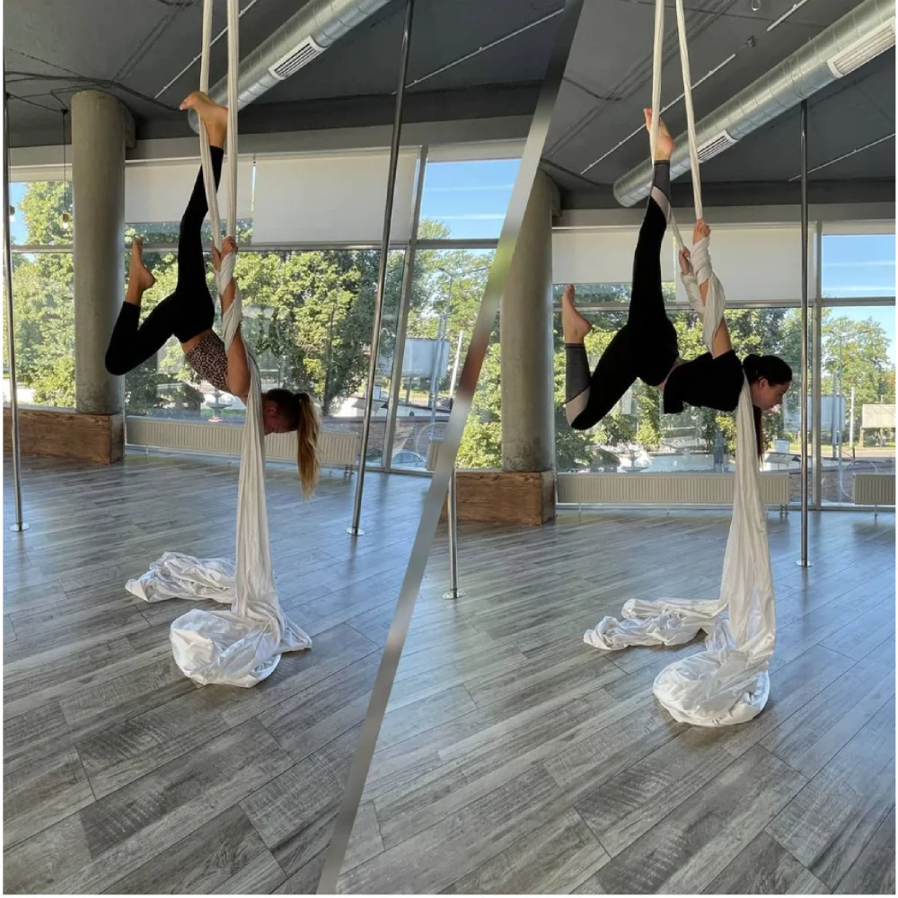 Гамак для йоги и стартовый комплект оборудования Flying Ariel Dance Swing Set rig Aerial Silk дома на