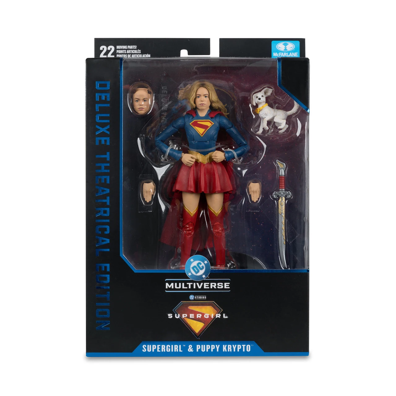 Фото Фигурка McFarlane Toys Supergirl and Baby Krypto Deluxe Theatrical Edition, 7 дюймов, модель из фильма, кукла, гаражный набор для сборки №5