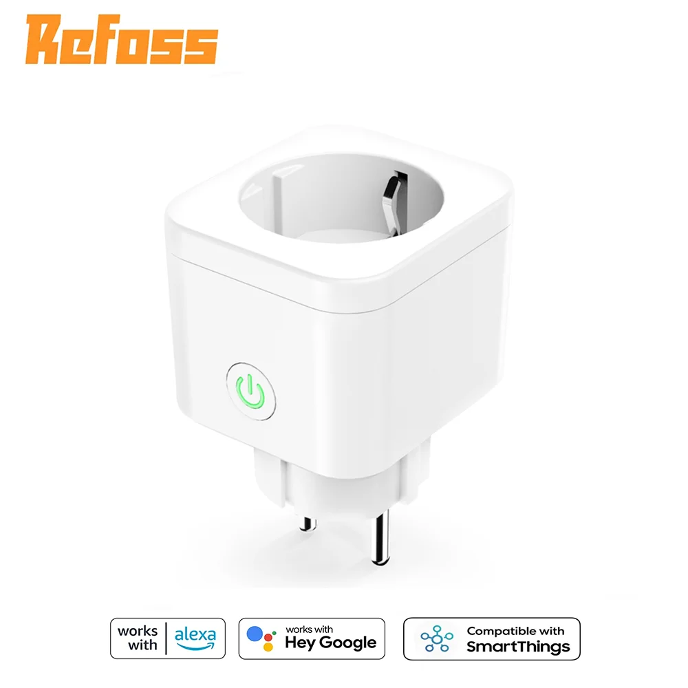 

Refoss Upgraded Smart WIFI Plug 10A EU Wifi Smart Socket Outlet Remote Voice Control Work With Alexa Google Home