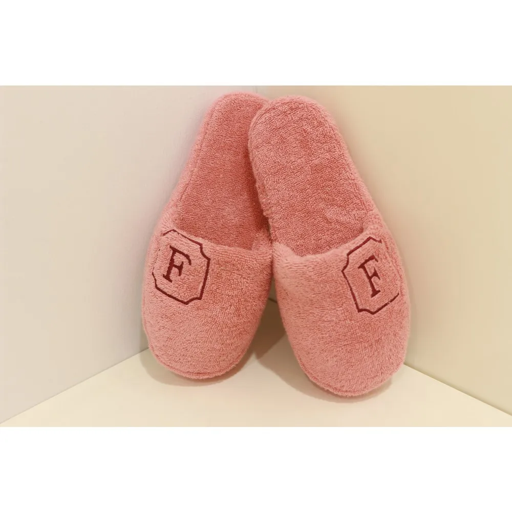 

F-надпись, накасланское полотенце, тапки для ванной, домашние тапочки для отеля, тапочки для дома, Нескользящие Повседневные тапочки на толс...