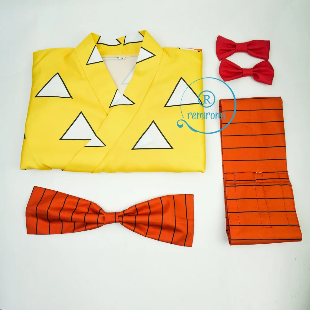 Костюм для косплея агатсума зенитсу японское кимоно из аниме рассекающий