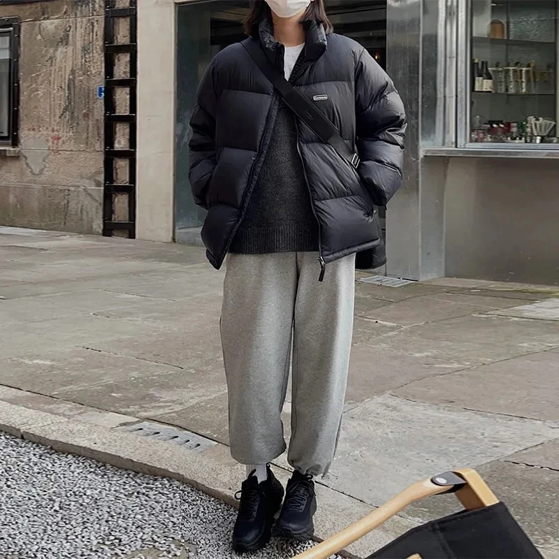 Short down jacket women's 2022 winter new small loose small cotton-padded clothes cotton-padded jacket bread clothing