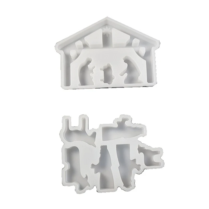 Сцена рождения Иисуса DIY форма рождественские украшения домашний интерьер