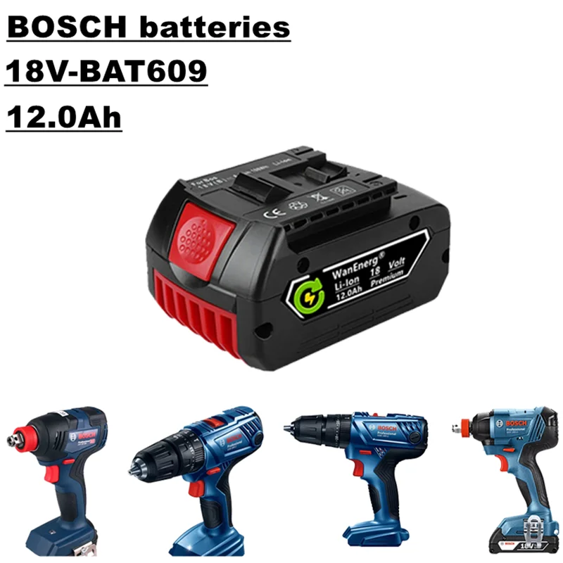 

Lupuk-18v hand drill battery, power tool lithium ion battery, 12.0ah, suitable for bat609, bat609g, bat618, bat618g, bat614, etc