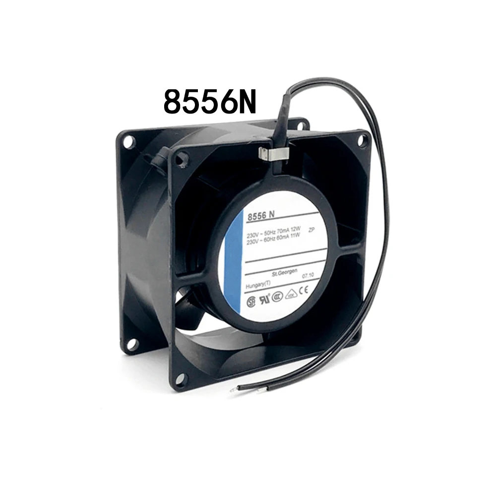 Вентилятор с высокой термостойкостью 230 В переменного тока 12 Вт 70 мА 8556N