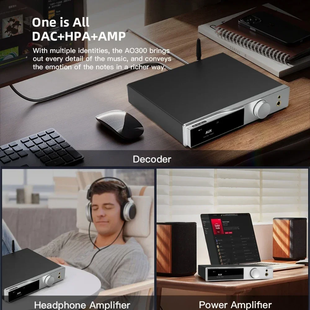 Усилитель мощности HIFI Audio DAC для наушников AMP MA5332MS MQA-CD CS43131 XMOS XU-316 2 1 4 5/6 35 мм