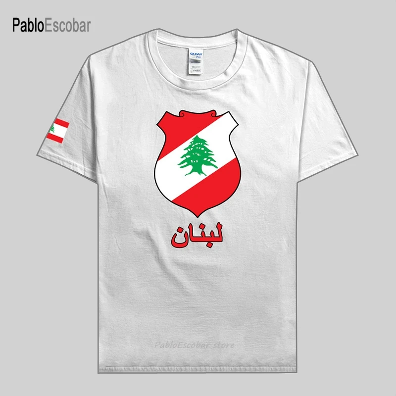 

Ливанская Республика Ливан Мужская футболка Модные трикотажные изделия нация 100% хлопок одежда Футболки страна Спорт LBN Арабская Новинка