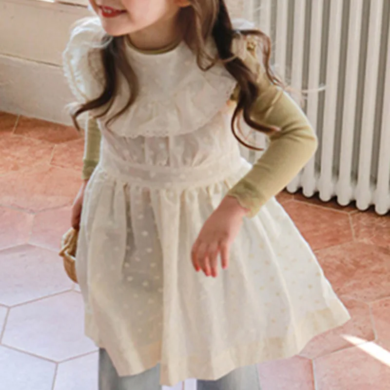 

Fashion Cute Kids Baby Girls Princess Flower Tutu Strap Dress Casual Suspender Ruffle Lace Dresses Overalls Party Clothes CL853