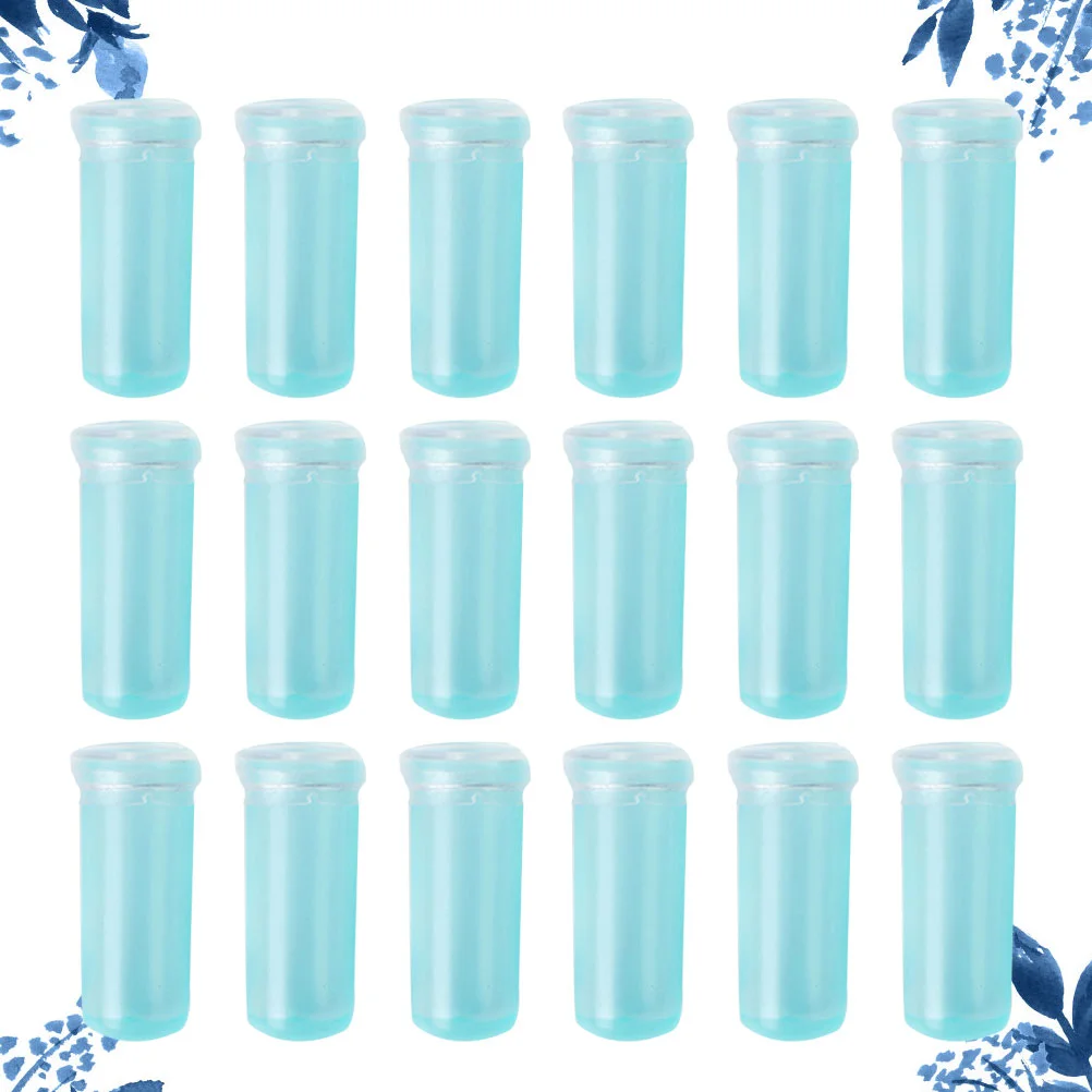 

100 Pcs Flower Preservation Tube Clear Vases Flowers Water Pipe Test Tubes Lids