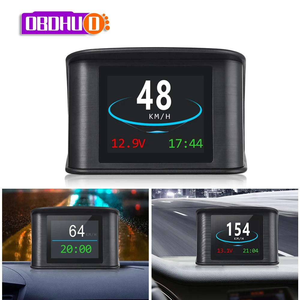 

Компьютер Hud T600 GPS OBD, проектор скорости автомобиля, цифровой датчик скорости, дисплей, датчик расхода топлива, температуры, диагностический ...