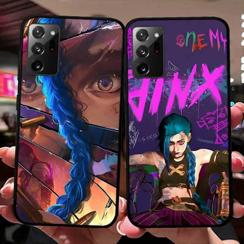 

Anime A-Arcanes JJinx-x Phone Case for Samsung Note 5 7 8 9 10 20 pro plus lite ultra A21 12 72