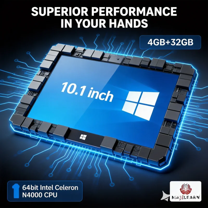 Фото 4 ГБ ОЗУ, 32 ГБ ПЗУ, 10,1-дюймовый планшет с Windows 10, 1280*800 IPS, HDMI, 64-битный процессор Intel Celeron N4000, Wi-Fi, Bluetooth 4.0 №1
