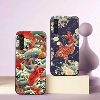 koi lucky fish chinese style phone case for samsung galaxy a s note 10 12 20 32 40 50 51 52 70 71 72 21 fe s ultra plus