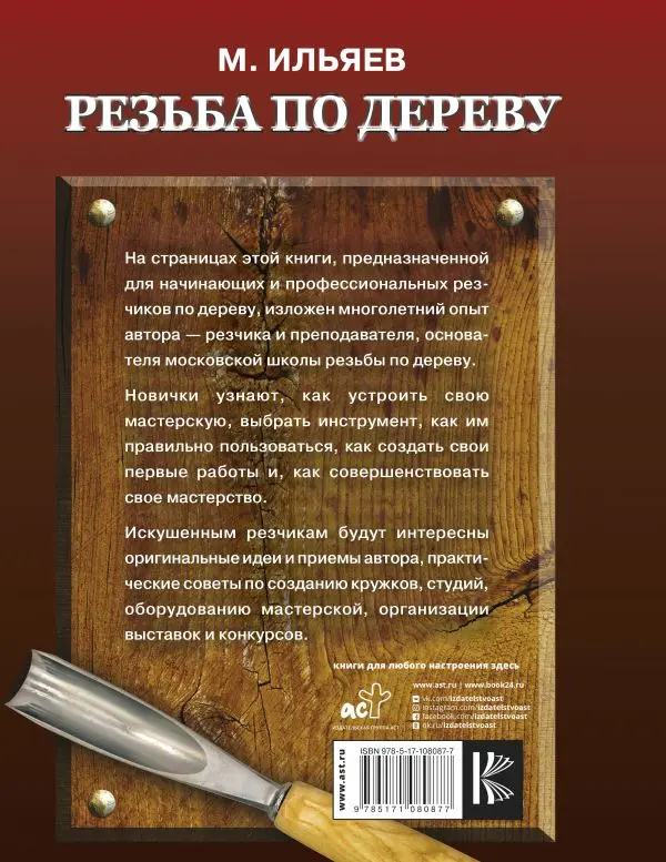 Рукоделие и ремесла. Книга Михаил Ильяев: Резьба по дереву. Уроки мастера |