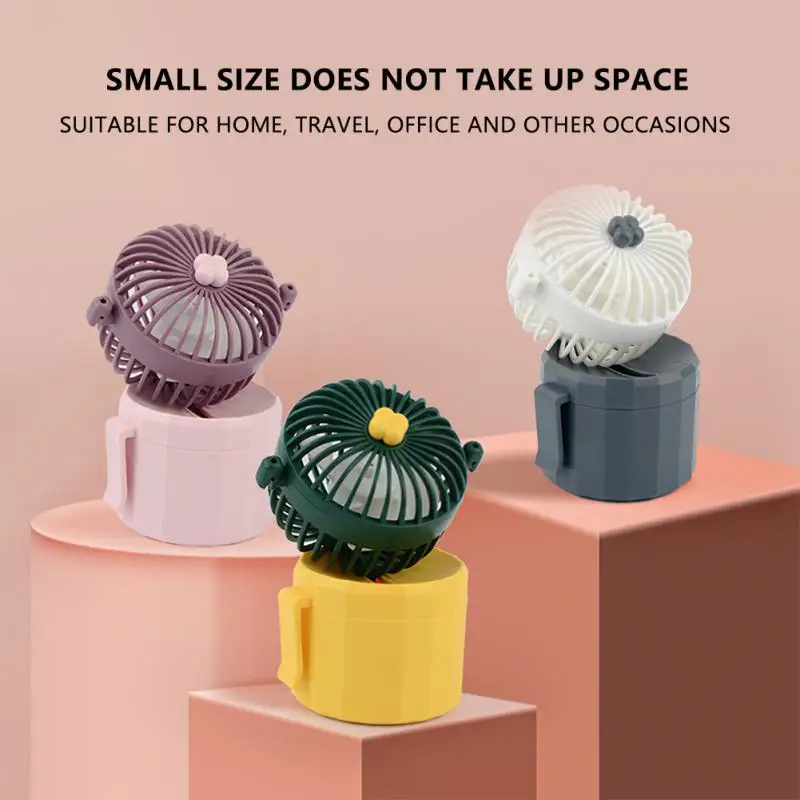 

Mini Fan USB Desktop Small Portable Electric Fan Hanging Neck Charging Rechargeable Pocket Cooling Outdoor Accessories Tools