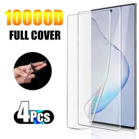 4pcs full cover hydrogel film for samsung s8 s10 s9 plus flexible tpu screen protectors for samsung note 10 plus note 9 note 8