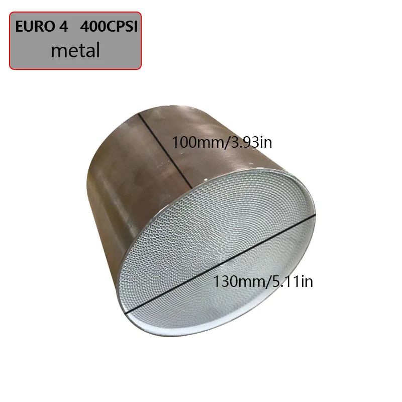 

EURO 4 400 Cell Universal Metallic Honycomb Catalytic Converter Converter Sport Metallic Catalyst 130*100mm 1 Center
