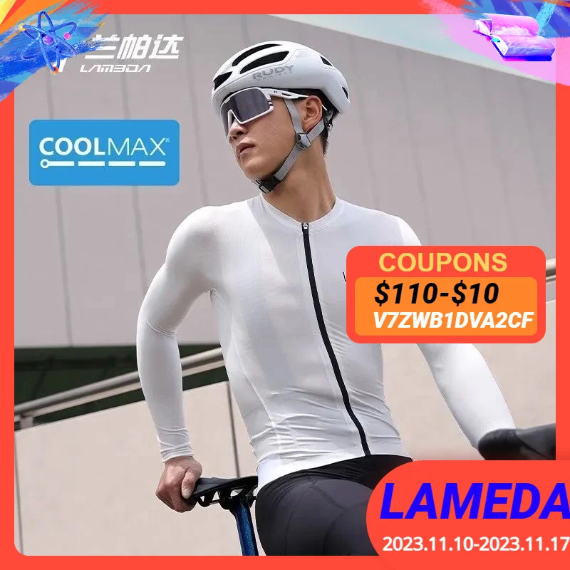 

Велосипедная одежда Lameda, длинная Мужская 2023 дышащая облегающая одежда для велоспорта, Джерси для мужчин Coolmax, одежда для велоспорта с карманами