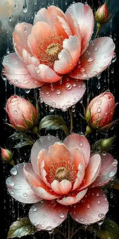 Алмазная живопись Fullcang Цветы