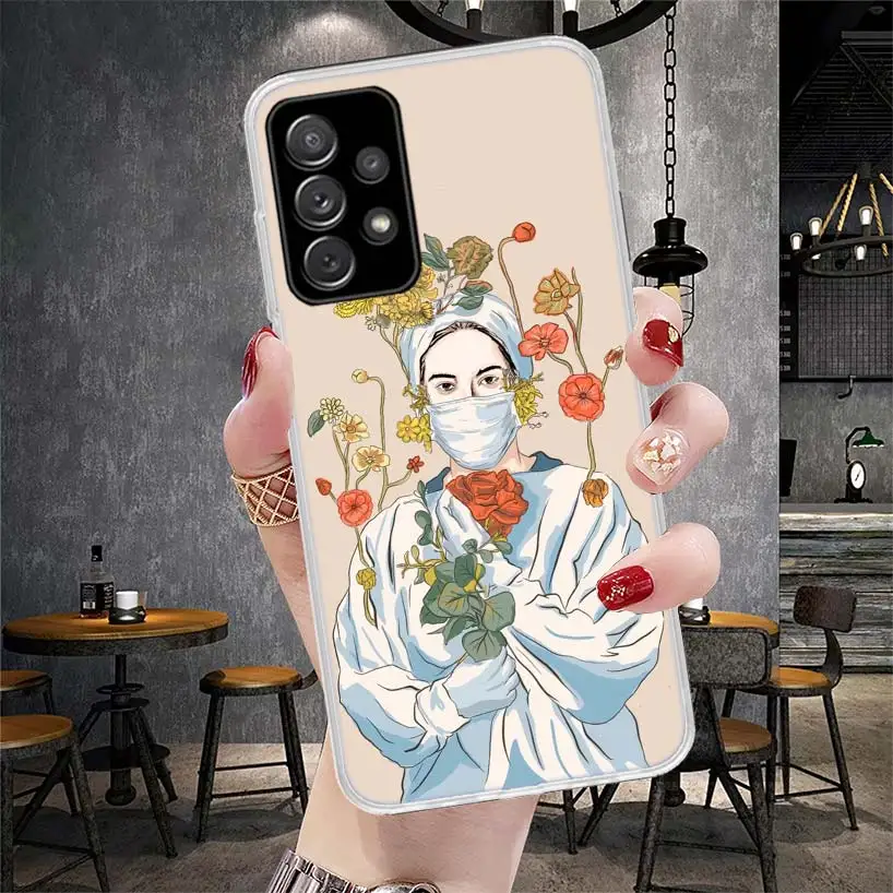 Медицинский чехол для телефона Samsung Galaxy A71 A51 A41 A31 A21S A11 A70 A50 A40 A30 A20E A10S A20S A6 A7 A8 A9 + Soft C