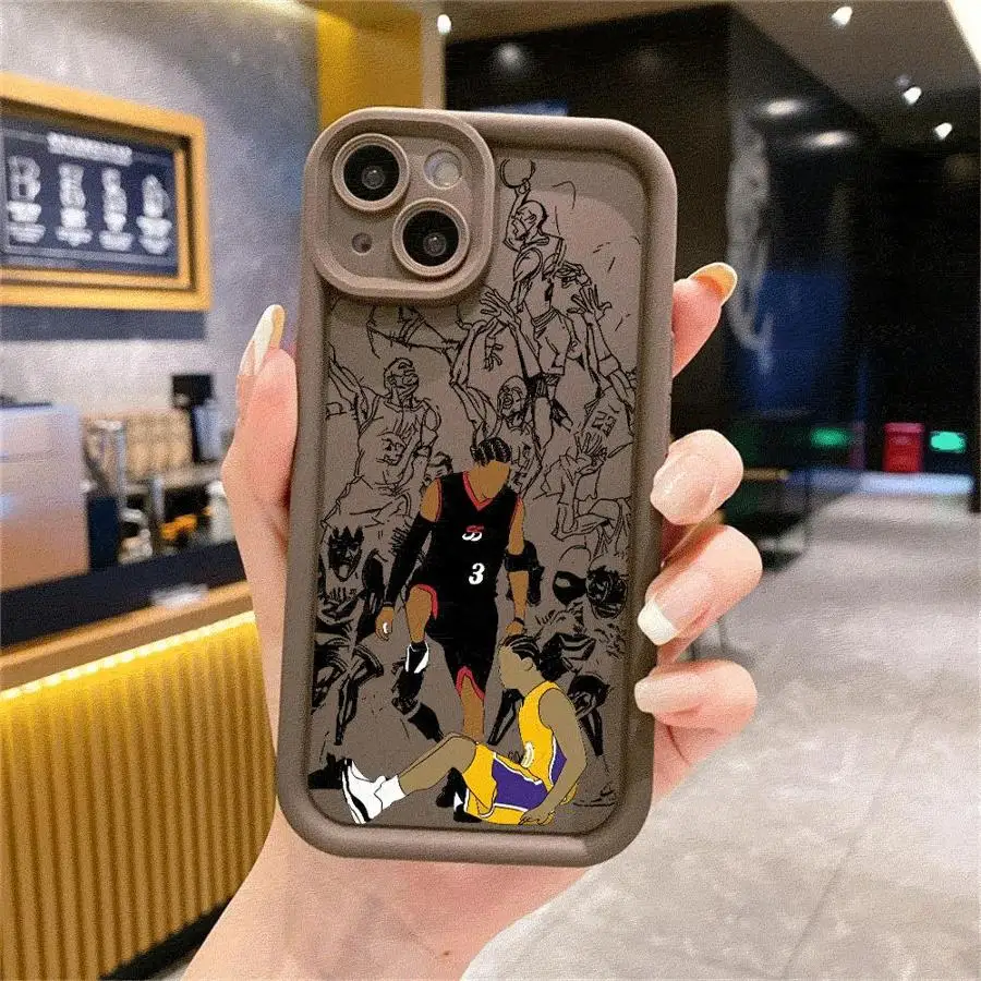 Basketball Phone Case for Apple iPhone 16 11 13 15 12 14 Pro Max 7 XR X XS Mini Plus 8 SE Silicone Cover